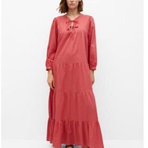 Mongo Women’s Bow Cotton Dress new with Tag Size L.